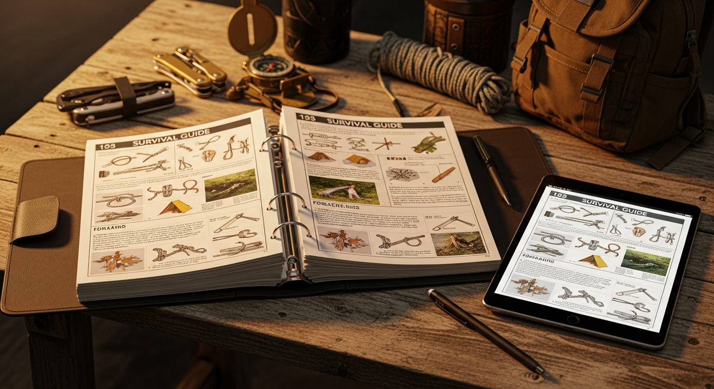 Printed Survival Guide Binder